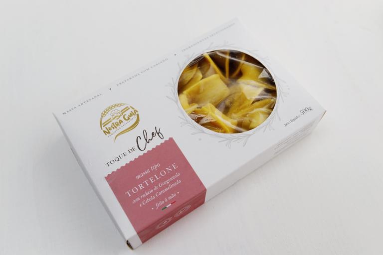 Massa Tortelone de Gorgonzola e Cebola Caramelizada