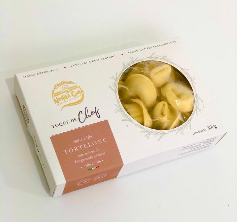 Massa Tortelone de Gorgonzola e Nozes